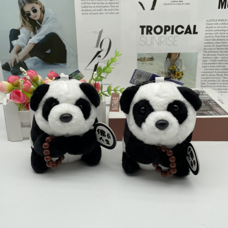 Creative Buddha beads Panda pendant Chubby panda plush doll pendant boutique doll wedding shower doll tide