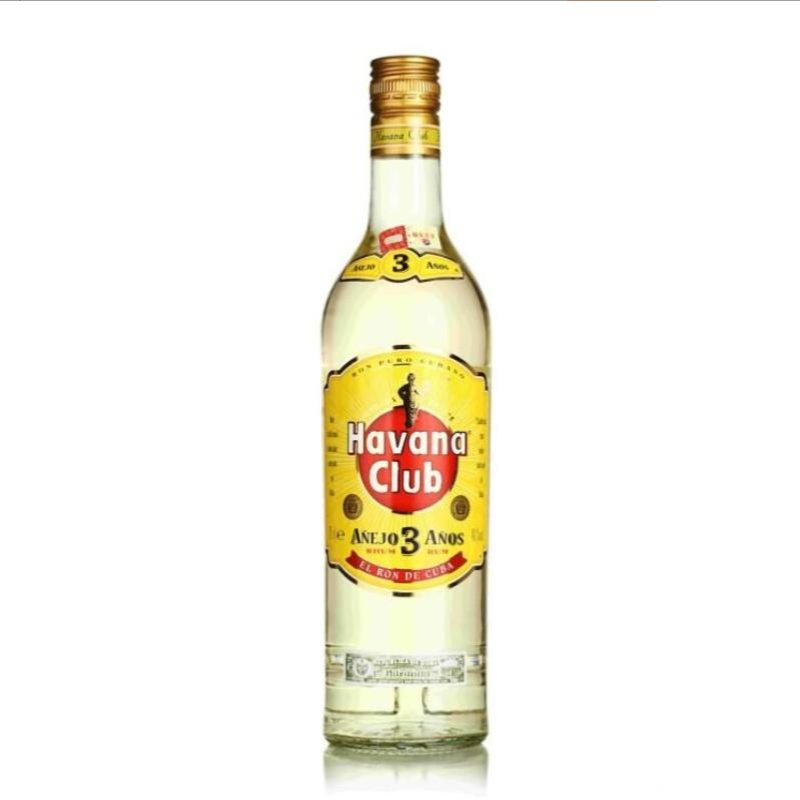 古巴哈瓦那 赫凡娜俱乐部3年朗姆酒750ml 40%图