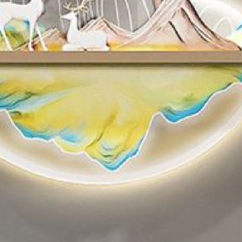 Fu Diao Home Decoration Living Room Decoration Painting Light Luxury Modern Simple Hanging Painting Sofa Background Wall Painting Green Specification drawing