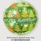 充气玩具节庆装饰用品批发铝膜气球圆球圣诞树西语图