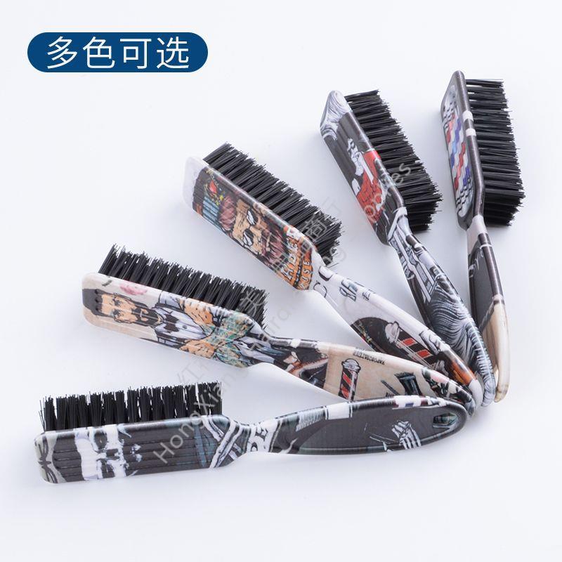 Barbershop Vintage Oil Hair Shredding Brush Hair Tools Neck Cleaning Beard Brush Salon Shredding Comb