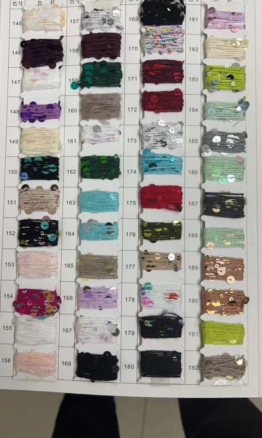 Sequined yarn