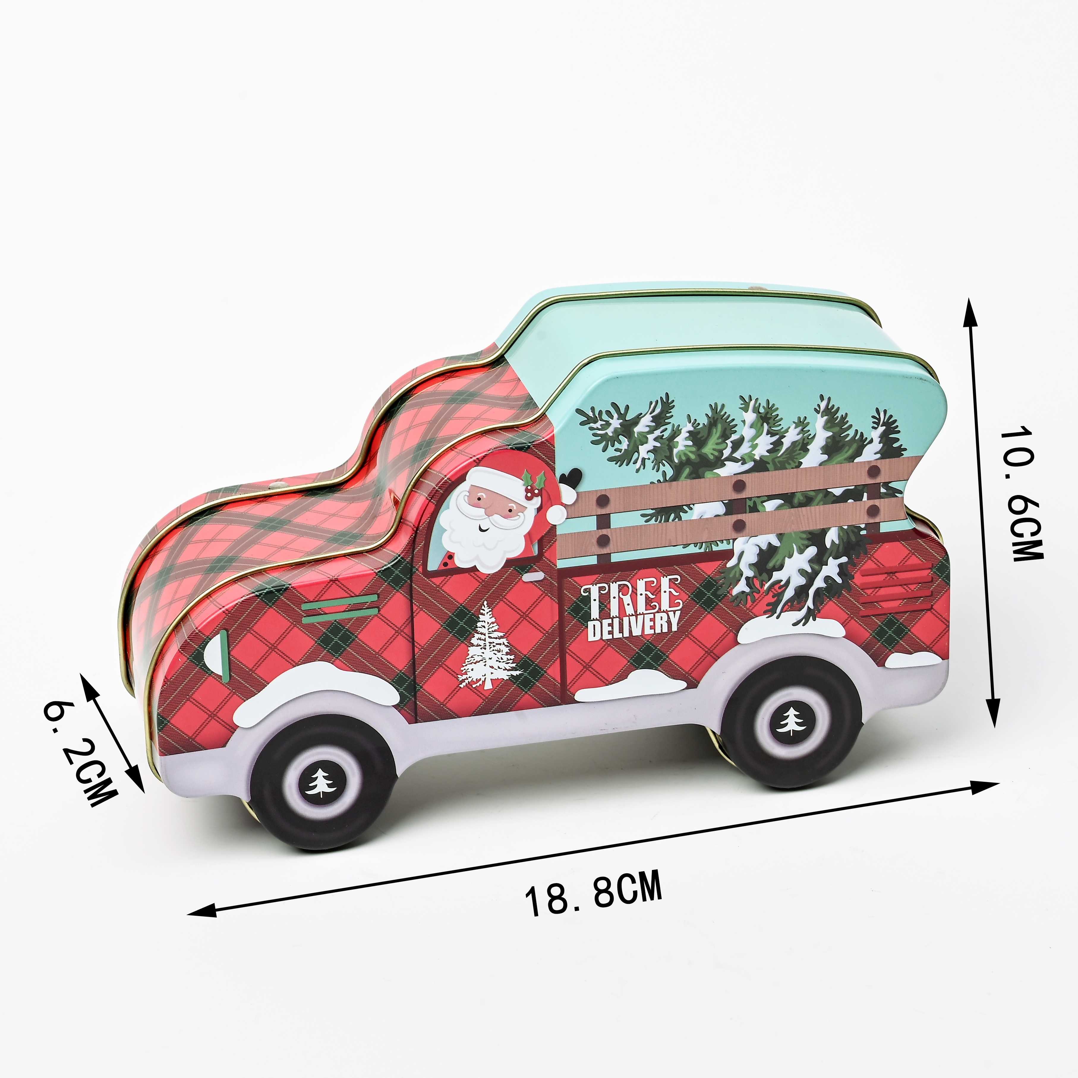 圣诞小汽车创意卡通巧克力糖果包装盒凹凸立体雕刻精美图案内外食品级材料详情图5