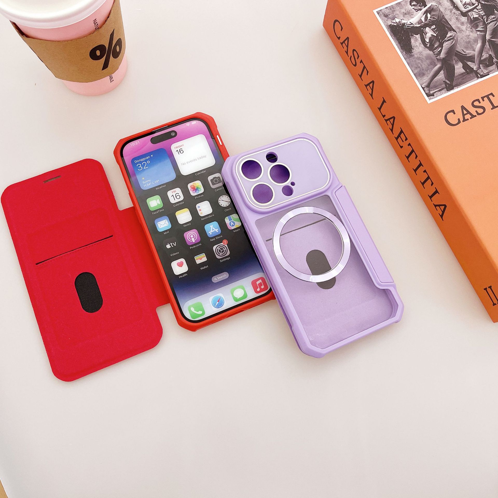 皮套手机壳/CD纹/磁吸手机壳产品图