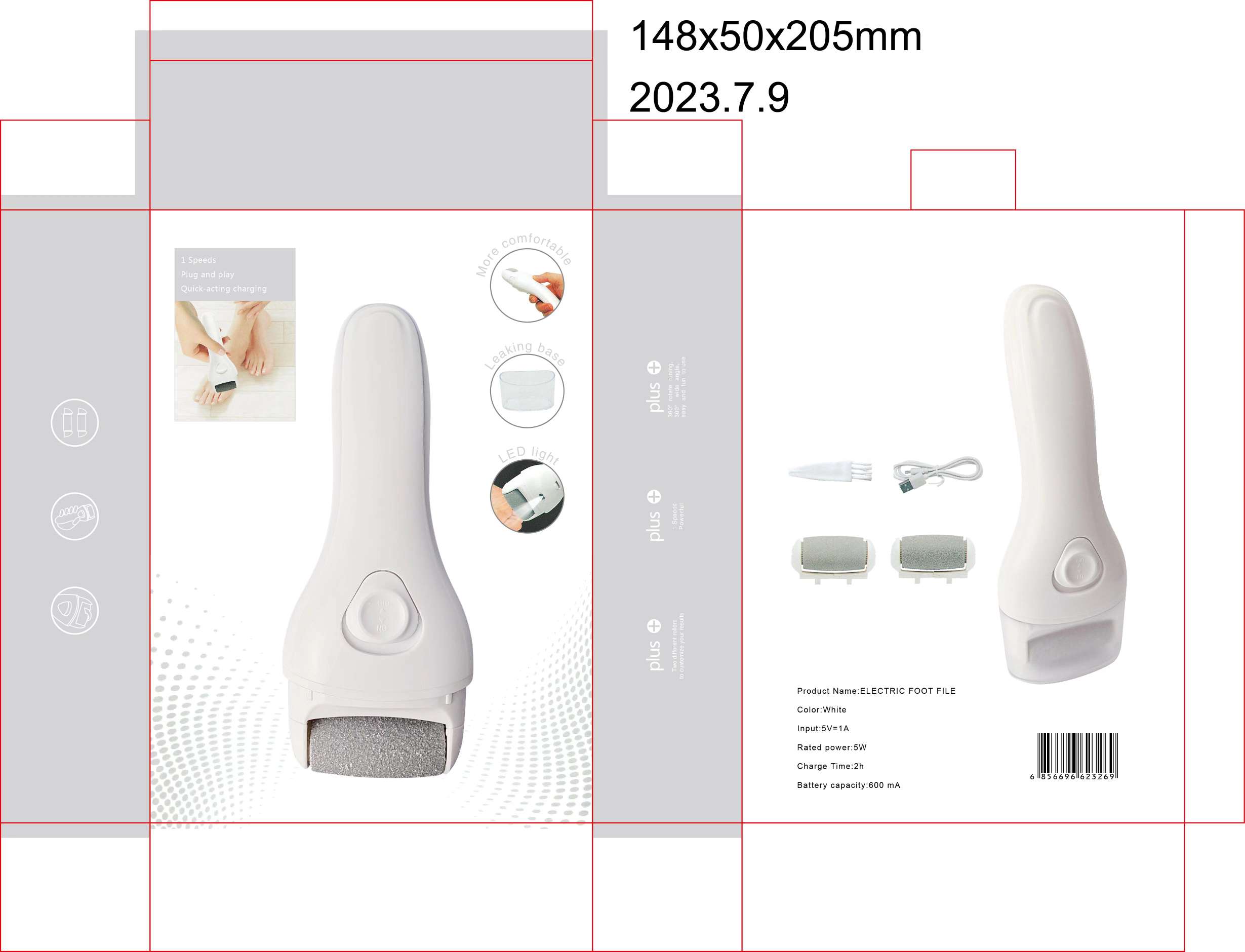 New Electric Foot Grinder To Remove Dead Skin And Calluses Beauty Foot Rechargeable Electric Pedicure Home Pedicure Magic undefined