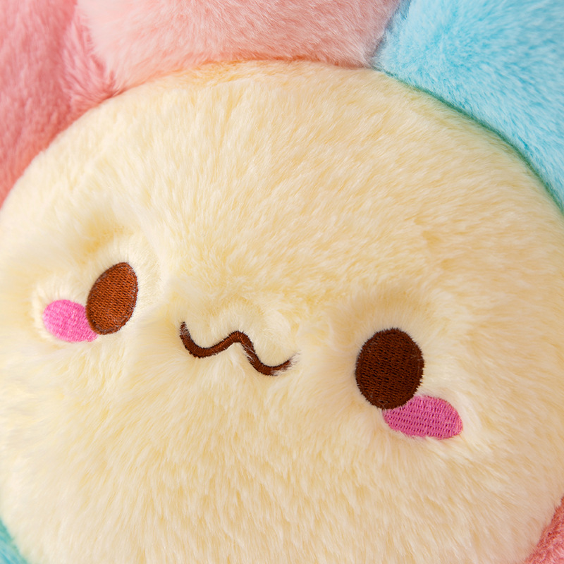 Wholesale of new colorful sunflower plush toys, cute cartoon creative throw pillows and multi-sized flower cushions from the manufacturer Specification image
