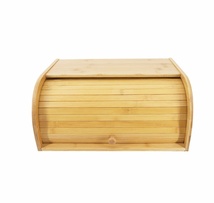 竹制收纳箱桌面创意实木厨房收纳盒厨房用品带盖木质柜抽屉式面包箱