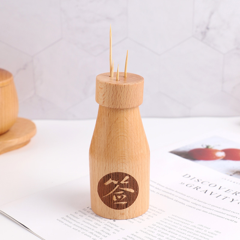 Free custom-made wooden toothpick holders, creative vases, toothpick boxes and wooden toothpick cans for home use in hotels and restaurants Application Scenario