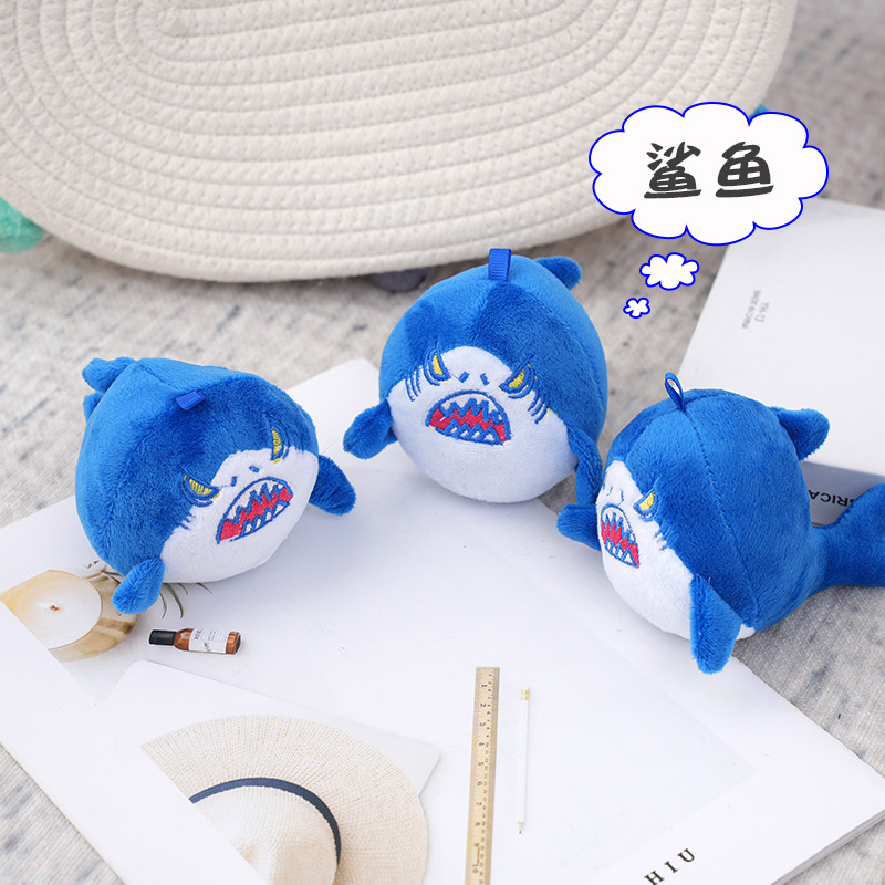 鲨鱼毛绒挂件玩偶创意公仔抓娃娃机玩具钥匙扣挂饰生日礼物批发详情图2