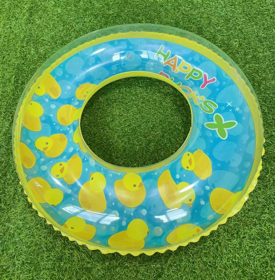 Rainbow rain manufacturers direct sales of new transparent yellow duck swimming circle Application Scenario