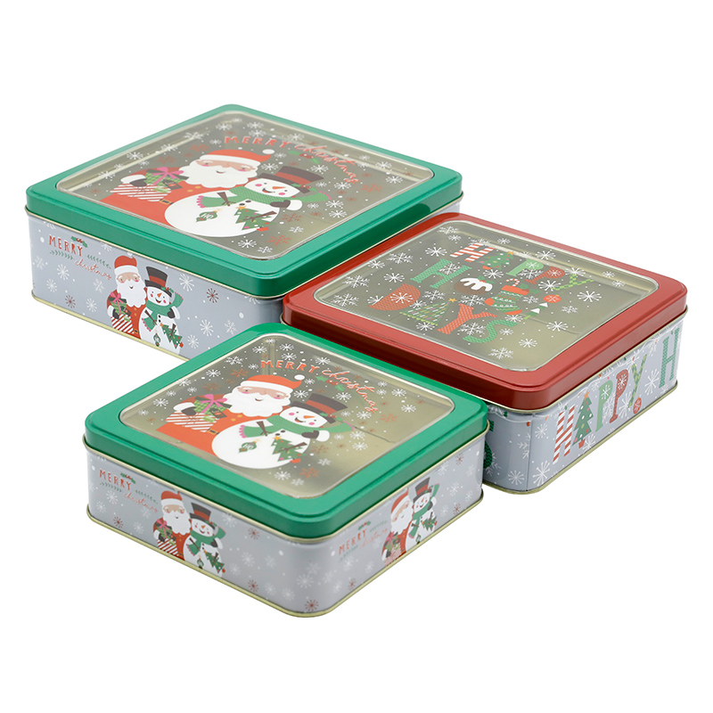 圣诞铁盒让你节日氛围感满满可收纳桌面更是采用食品级材料可放心放置食品详情图2