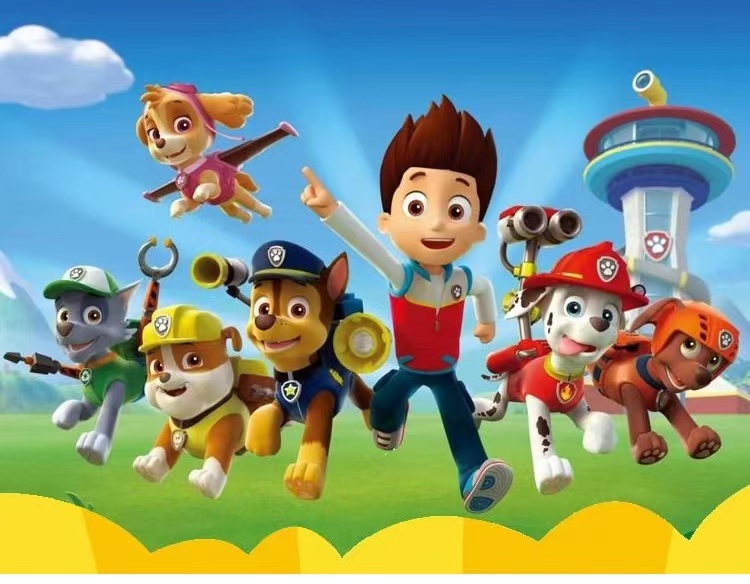 秀绒玩具汪汪队毛绒玩具狗狗巡逻队全套公仔小狗可爱阿奇布娃娃男女儿童礼品玩具详情2