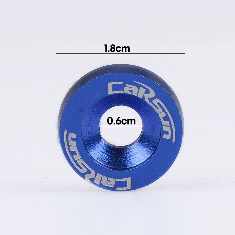 Car modification screw gasket, racing plate frame screw cap, decorative gasket, exterior decoration modification Specification image