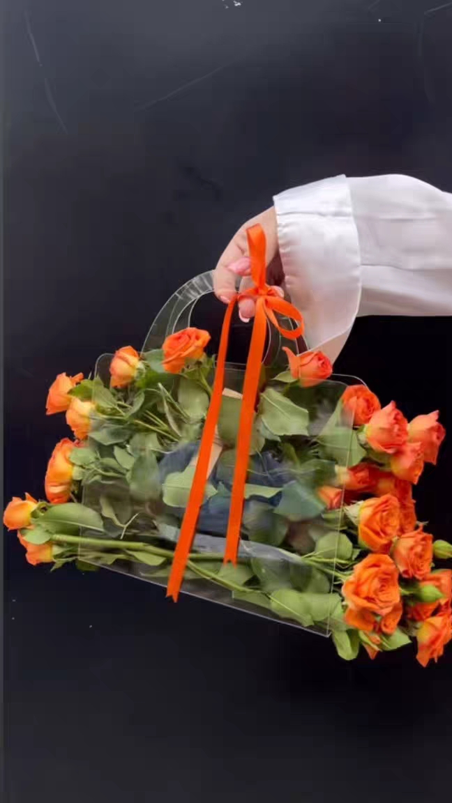 New Transparent Pet Flower Bag details Picture