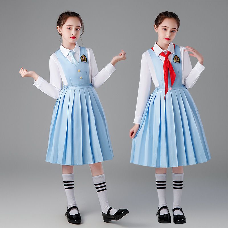 In 2023, Children's Chorus Costumes For Primary And Secondary School Students' School Uniforms For Boys And Girls Choir For Big Children Item Picture