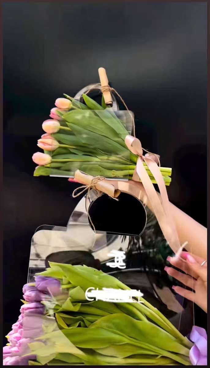 New Transparent Pet Flower Bag
