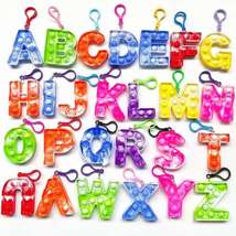 跨境新款灭鼠先锋26字母拼单词泡泡乐钥匙扣亲子互动科教益智玩具