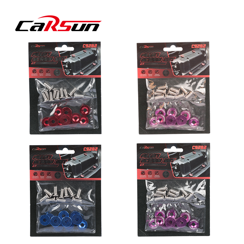 Car modification screw gasket, racing plate frame screw cap, decorative gasket, exterior decoration modification details Picture