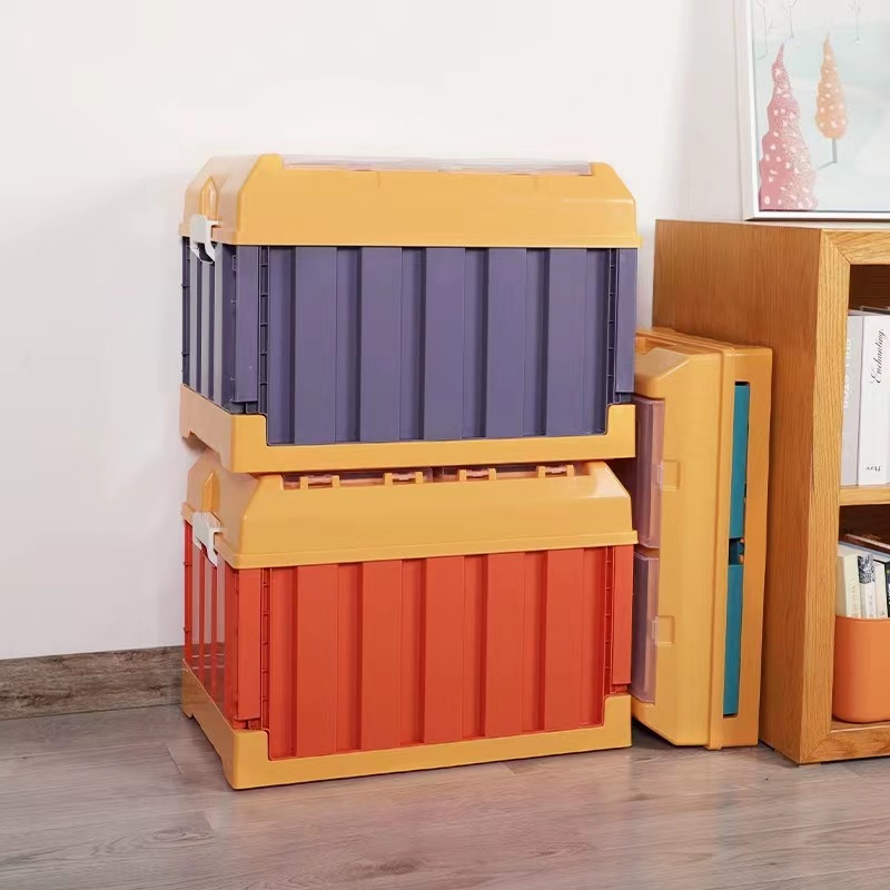 家用折叠收纳箱 玩具衣物收纳盒 大容量多功能露营车载置物箱收纳