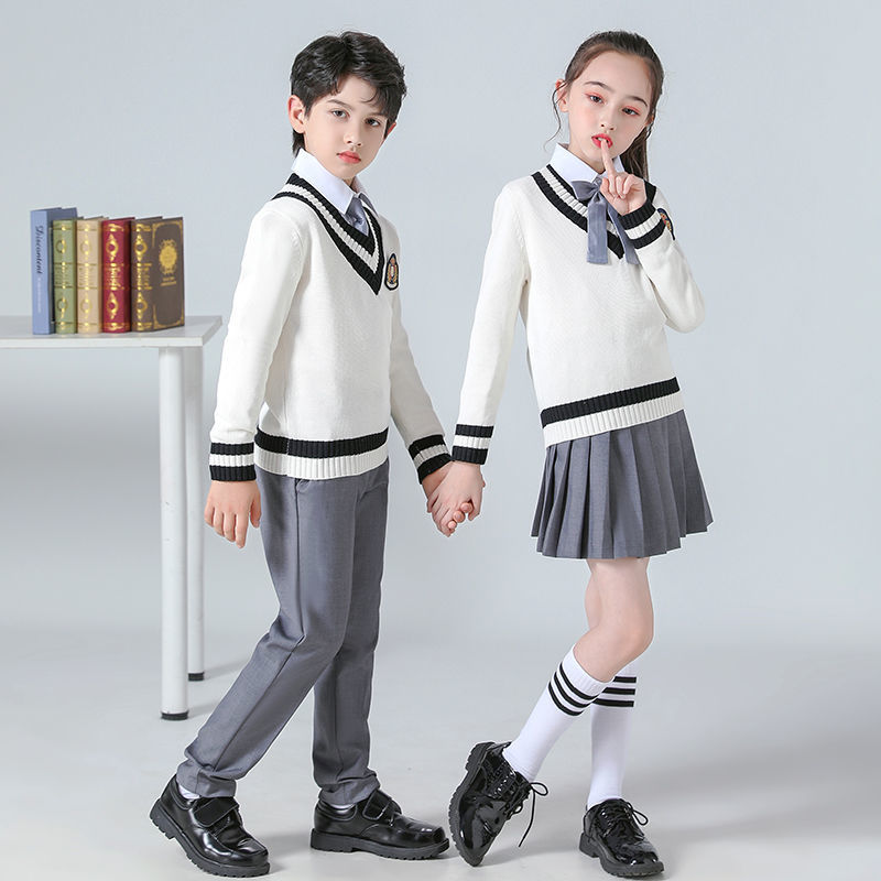Children's Choir Performance Costume British Style School Uniform Class Dress Kindergarten Dress Primary And Secondary School Students Poetry Recitation Performance Dress Application Scenario