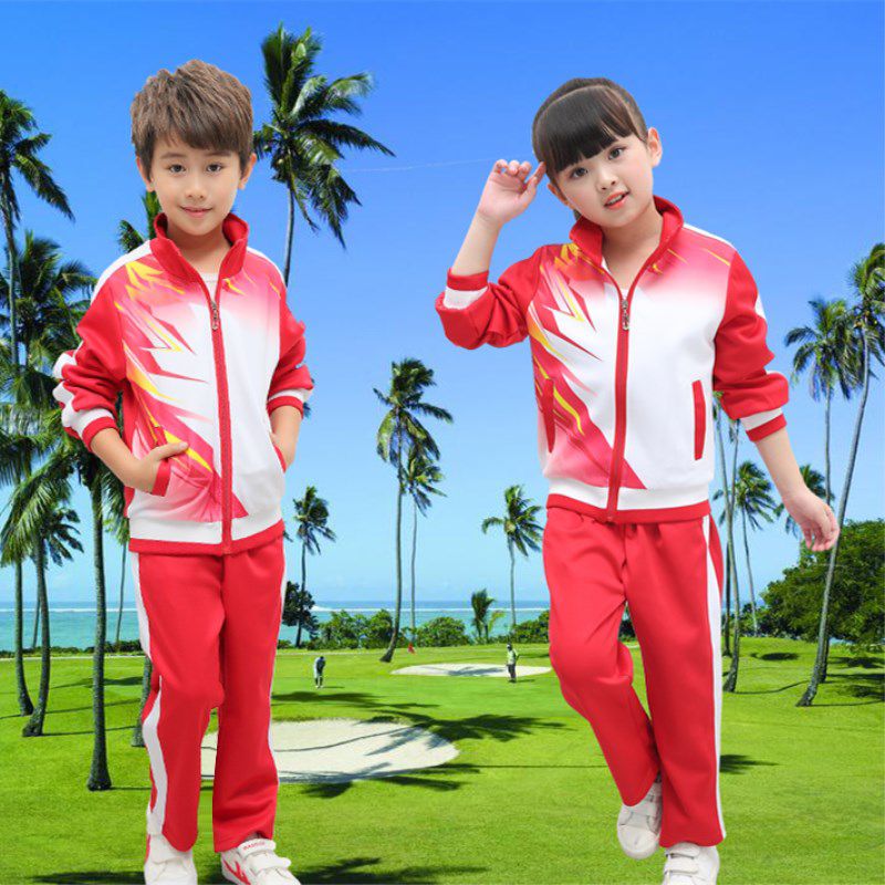 Primary And Secondary School Students' Class Clothes 2023 Spring And Autumn Children's Sportswear Set School Uniform Spring Clothing Customized Kindergarten Clothes For Boys And Girls Item Picture
