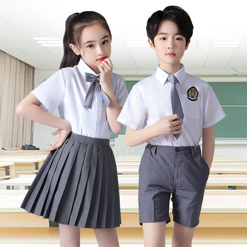 Children's Costume Primary And Secondary School Students Choir Recitation Performance Dress Kindergarten Dress Boys And Girls Graduation Photo Dress Specification drawing