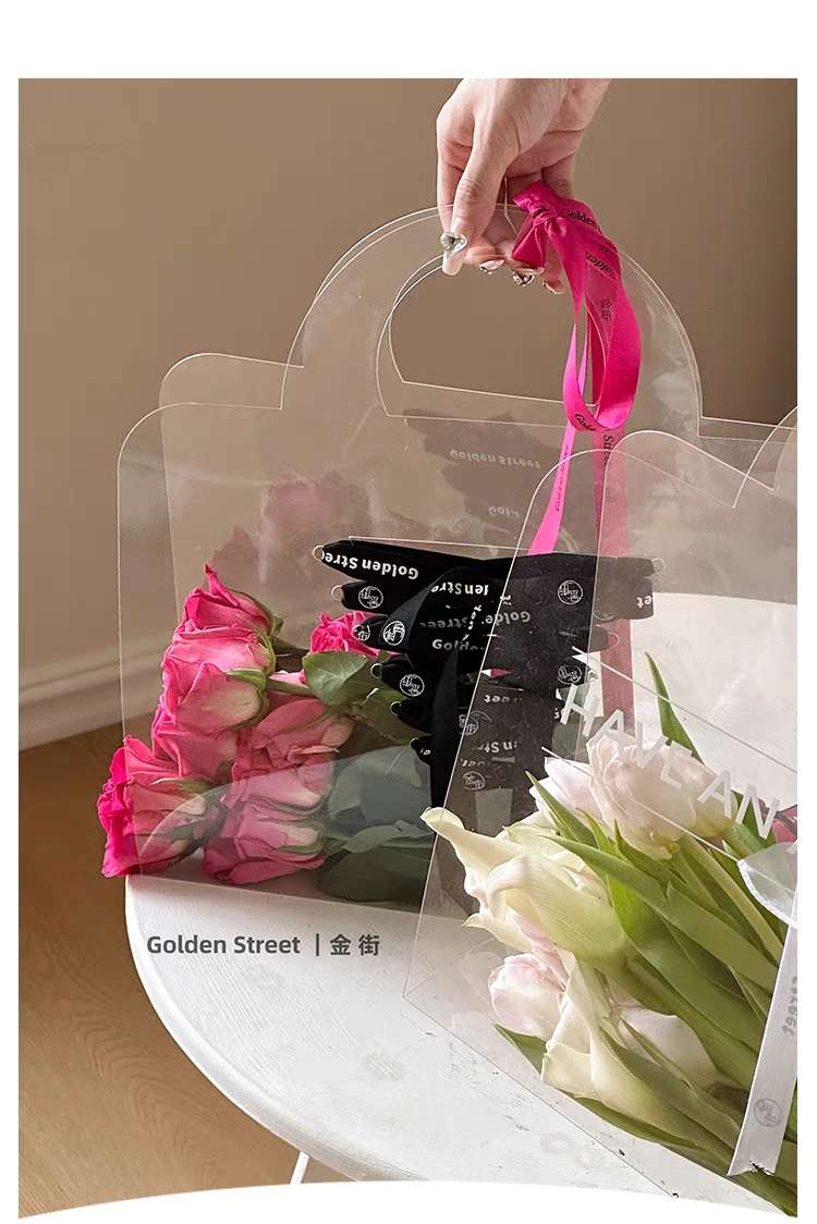 New Transparent Pet Flower Bag Item Picture