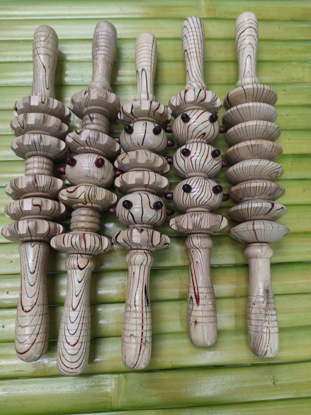 木制肚轮按摩器 推背推肚子推腿