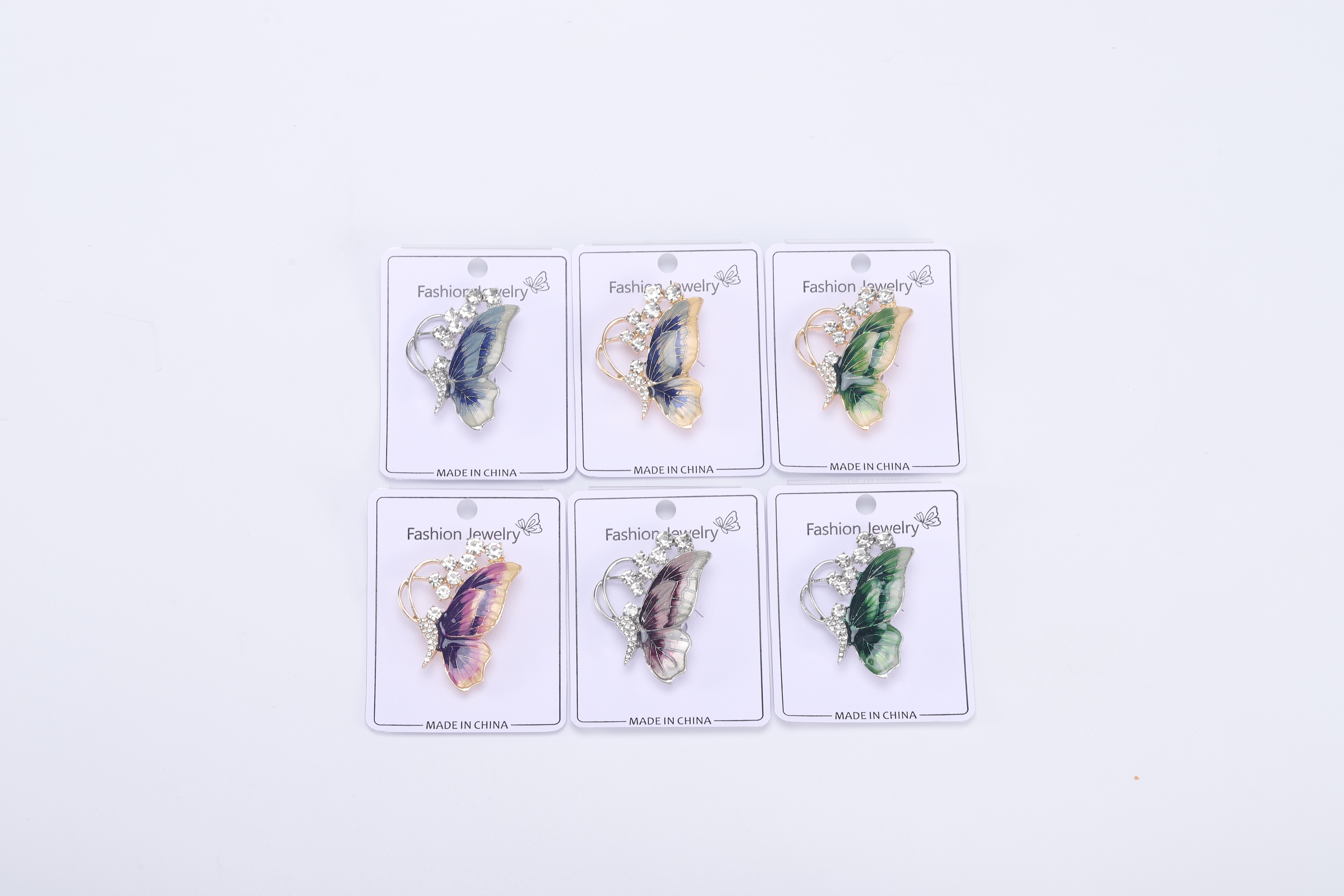 Ziyang Jewelry Factory directly sells high-end luxury brooches. New Korean style enamel oil and gas butterfly versatile clothes pin clasp brooch 2023 new butterfly brooch details Picture