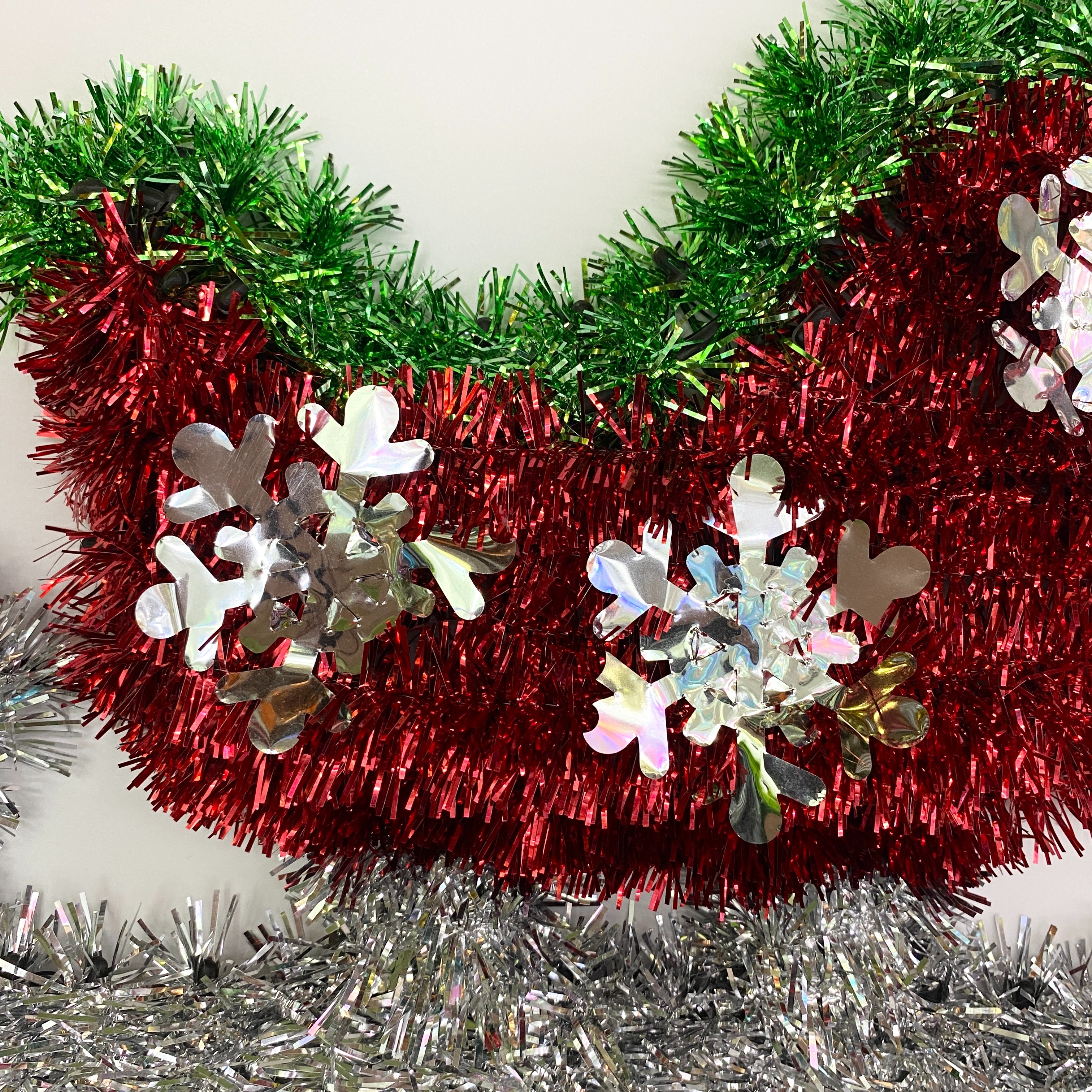 圣诞雪花实物图