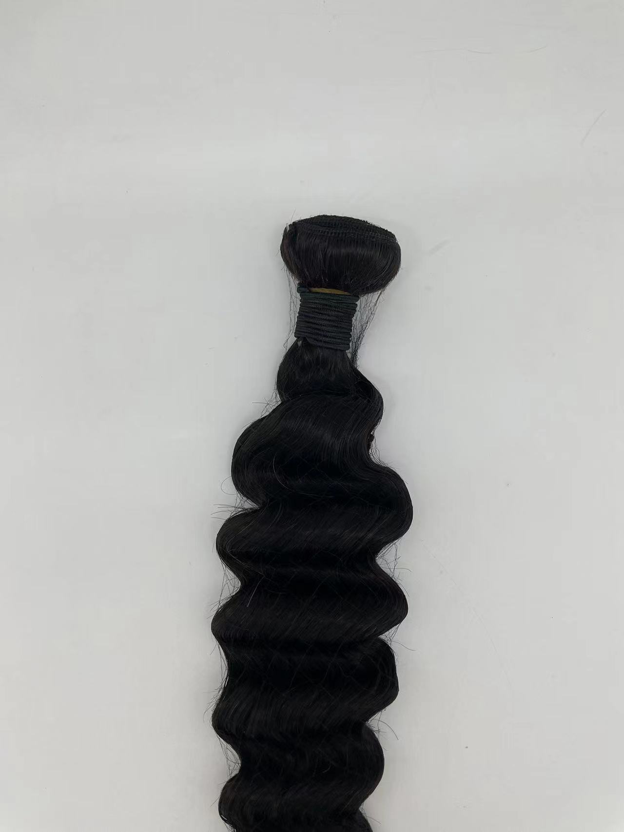 "Loose Deep human hair Curtain Hair Block water wave wig human hair Cross-border bestseller details Picture