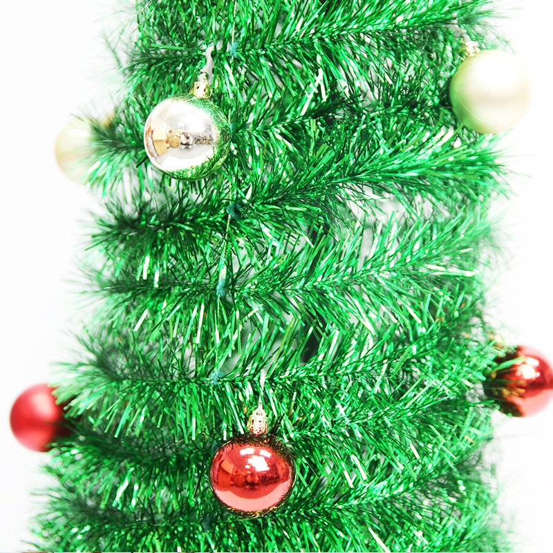 圣诞节用品毛条圣诞树可伸缩折叠圣诞装饰塔树christmas tree详情图2
