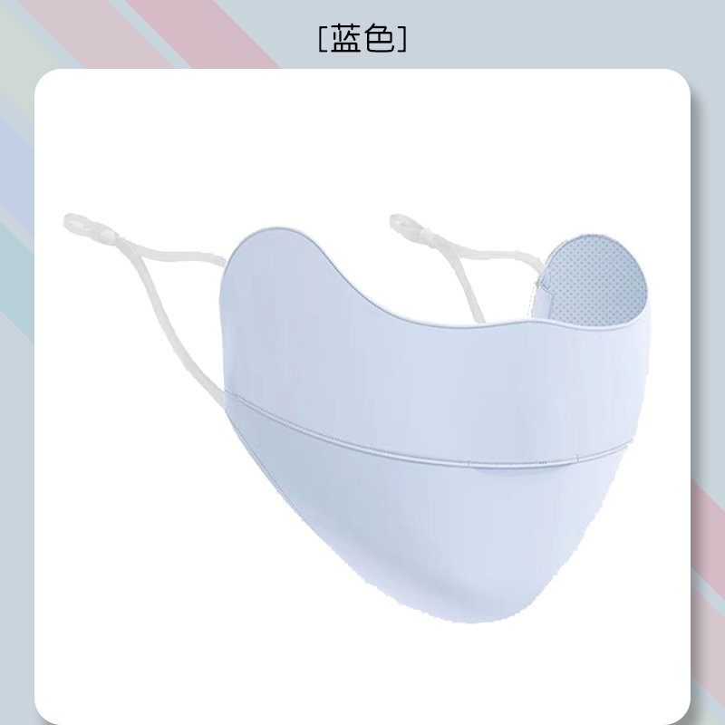 防晒口罩女冰丝透气全脸护眼角防尘遮阳面罩脸罩夏季防紫外线户外高颜值护眼角3d立体详情图2