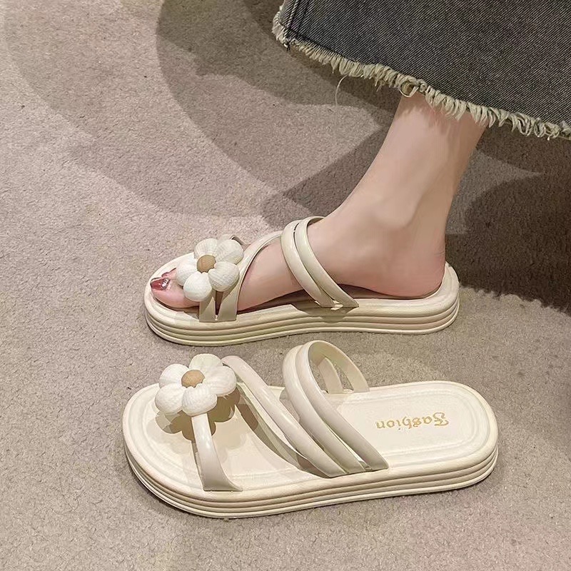 女式凉拖实物图