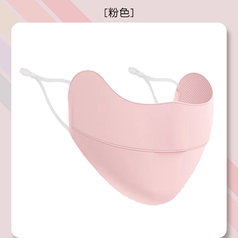 防晒口罩女冰丝透气全脸护眼角防尘遮阳面罩脸罩夏季防紫外线户外高颜值护眼角3d立体详情图4