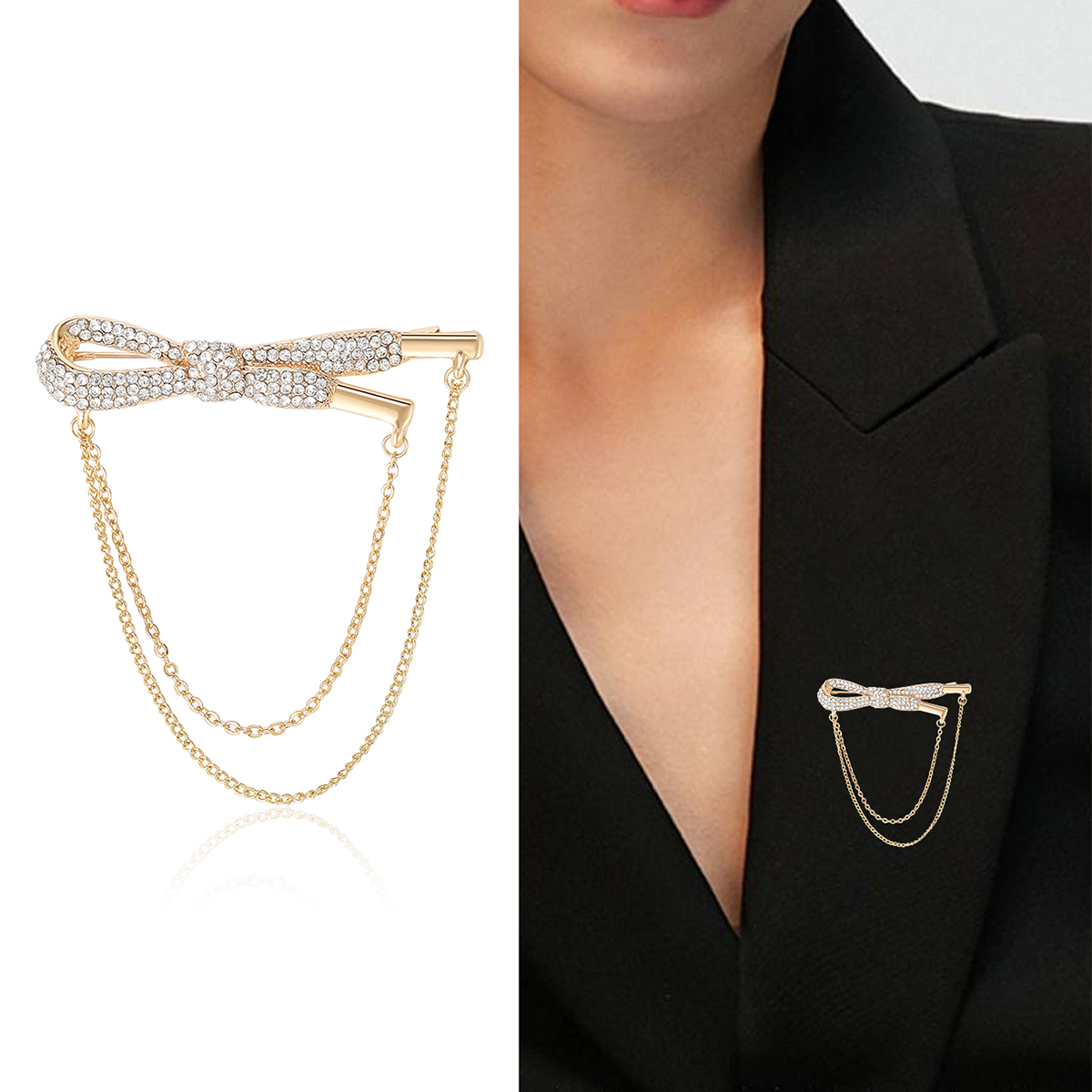 Ziyang Accessories 2023 High-end, fashionable, exquisite, versatile Design sense, tassel brooch, women's unique and elegant coat, brooch coat, cardigan, corsage Ziyang Accessories 2023 High-end, fashionable, exquisite, versatile Design sense, tassel brooch, women's unique and elegant coat, brooch coat, cardigan, corsage