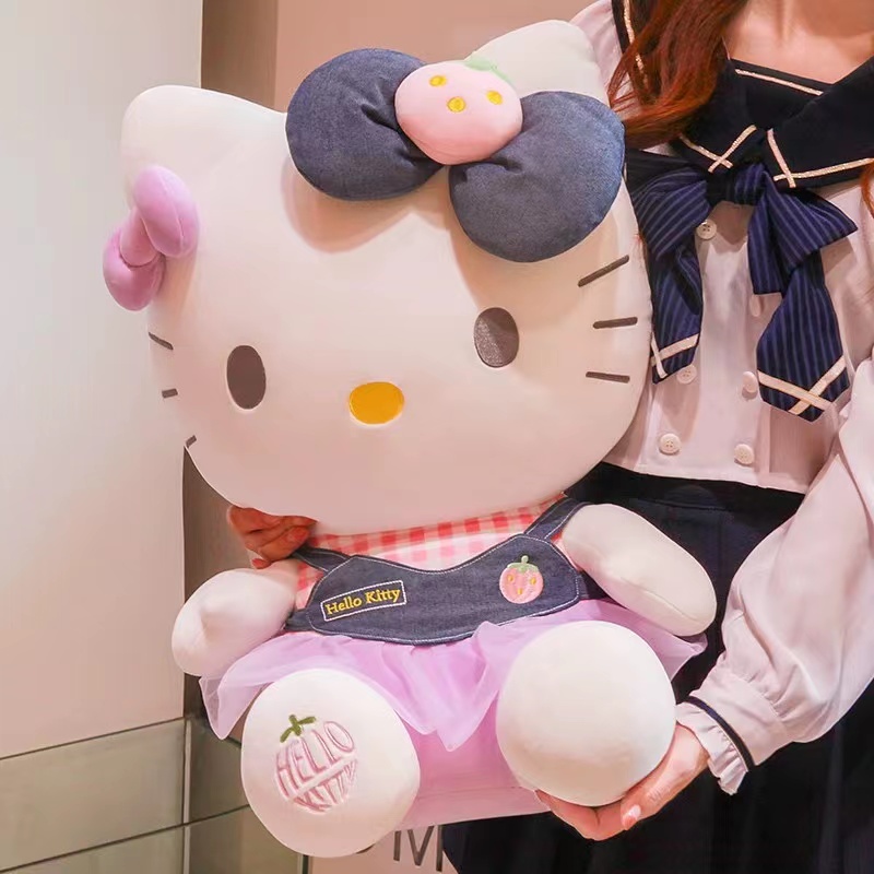 hellokitty公仔毛绒玩具凯蒂猫哈喽KT裙装咪猫玩偶生日礼物女