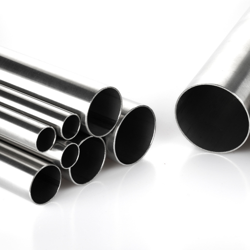 201 Stainless Steel Round Pipe 304 Thickened Seamless Hollow Pipe Smooth Brushed Straight Pipe Item Picture