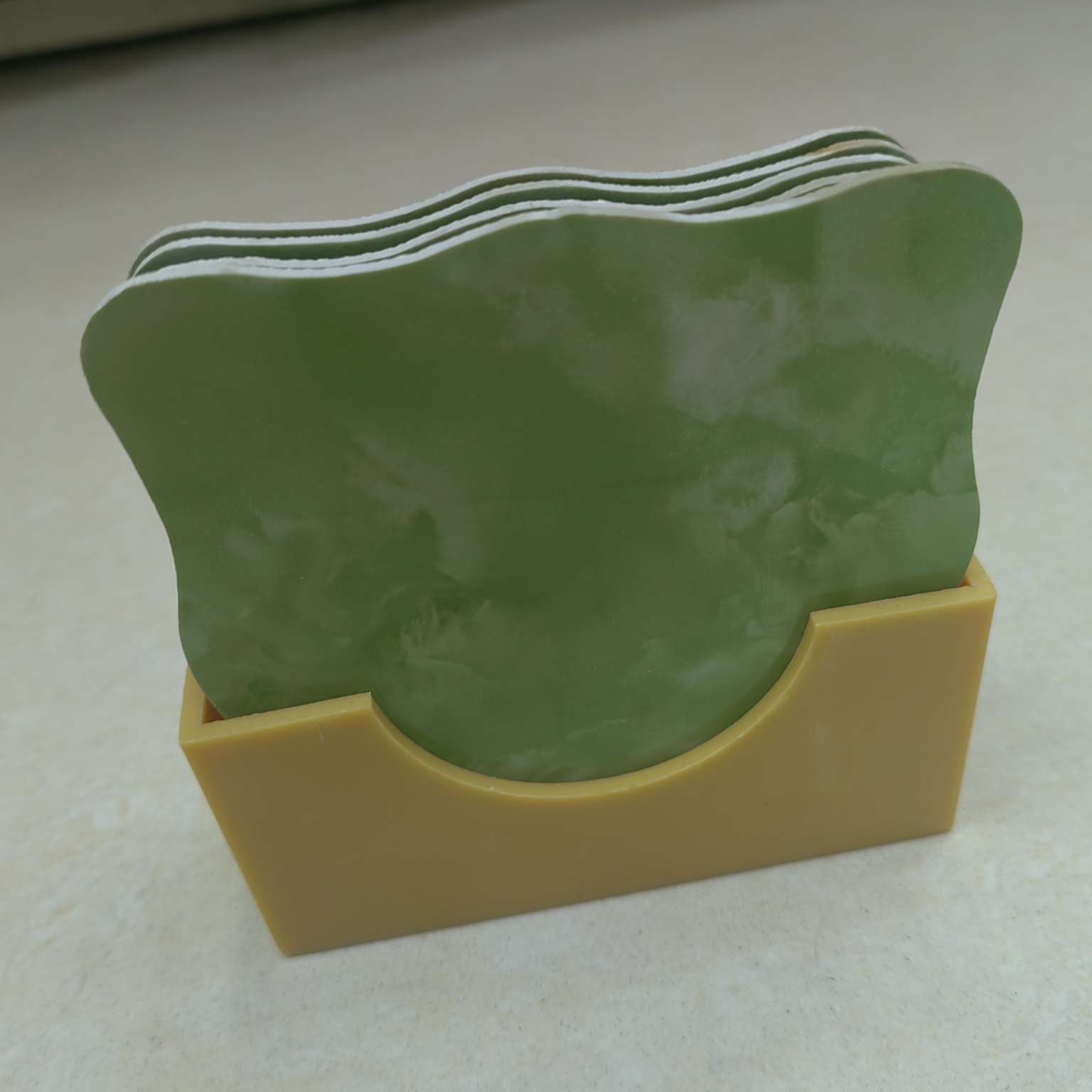 Jiehao bamboo and wood glass cup mat, anti-drop and heat-resistant, health-specific family cup mat Specification image