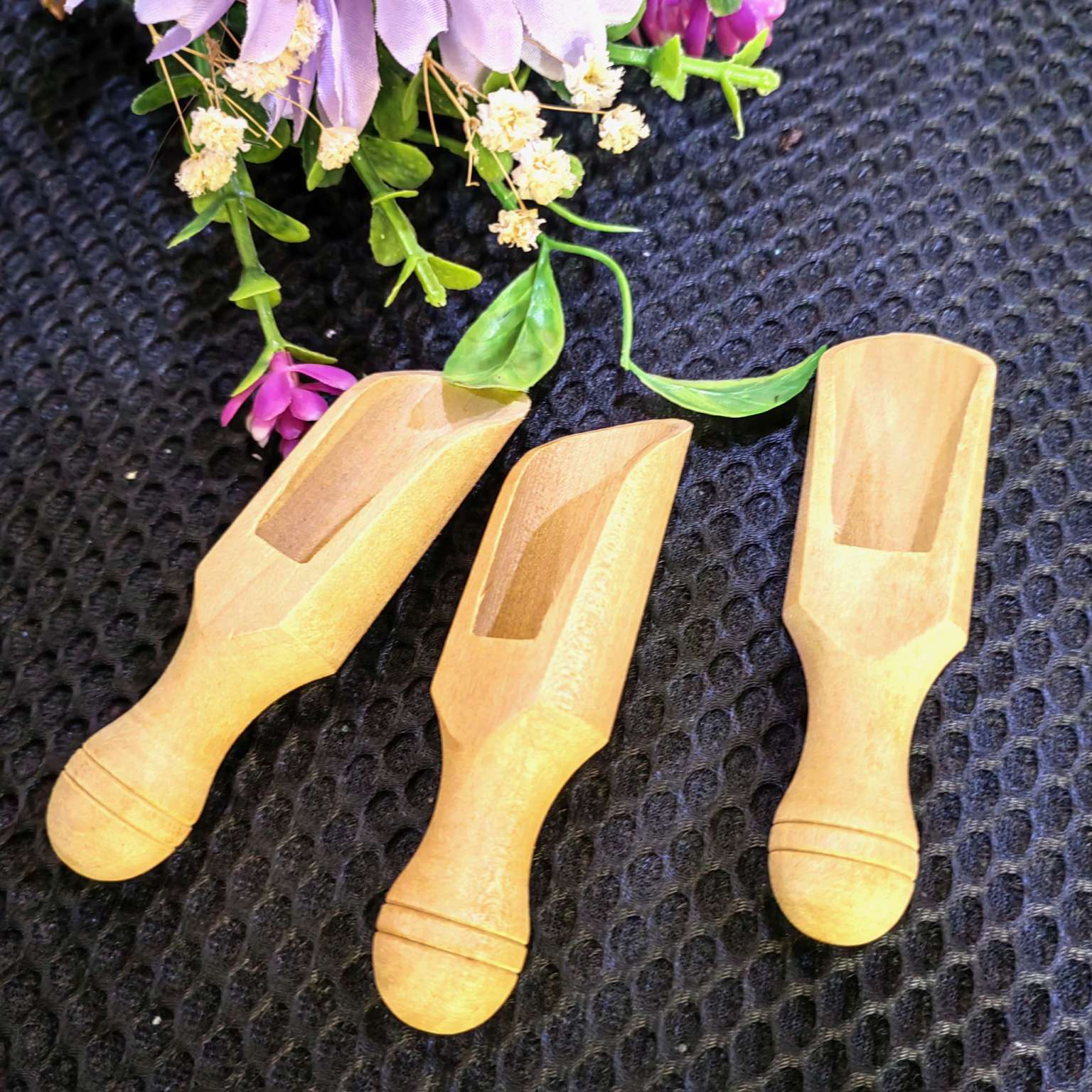 Jiehao tea wooden spoons, tea spoons, unpainted bamboo and wood tea sets, tea accessories, handcrafted tea spatulas, Gongfu tea sets, tea spoons Specification image