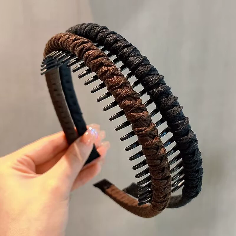 FLY1873 hair band, summer hair clip with teeth, anti-slip headband for washing face, Douyin bestseller, women's hair pressure band, high top of the head accessory details Picture