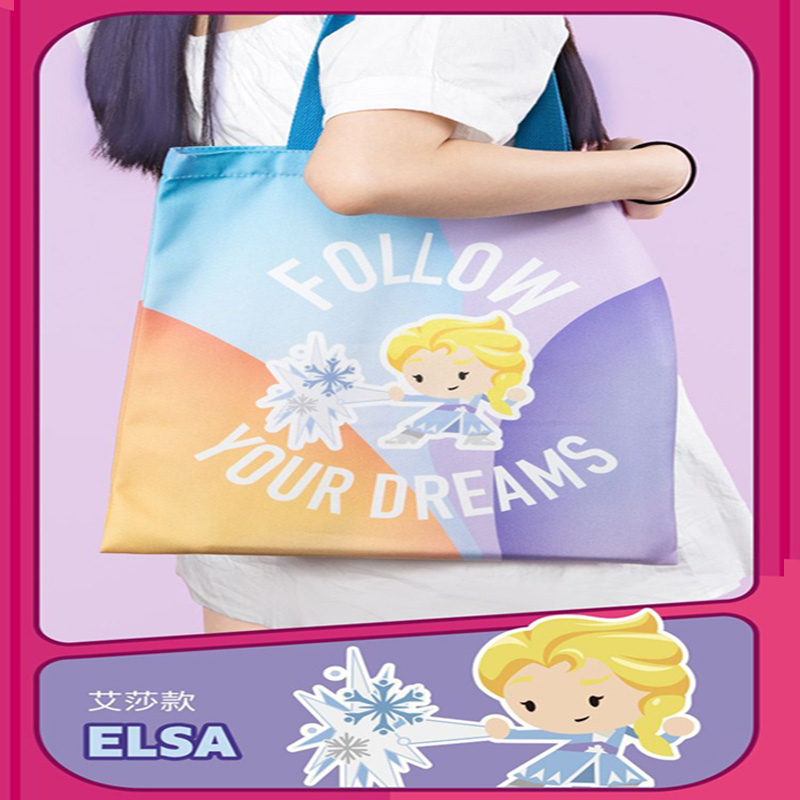 Frozen Princess Elsa 8672 series student canvas tutoring bag details Picture