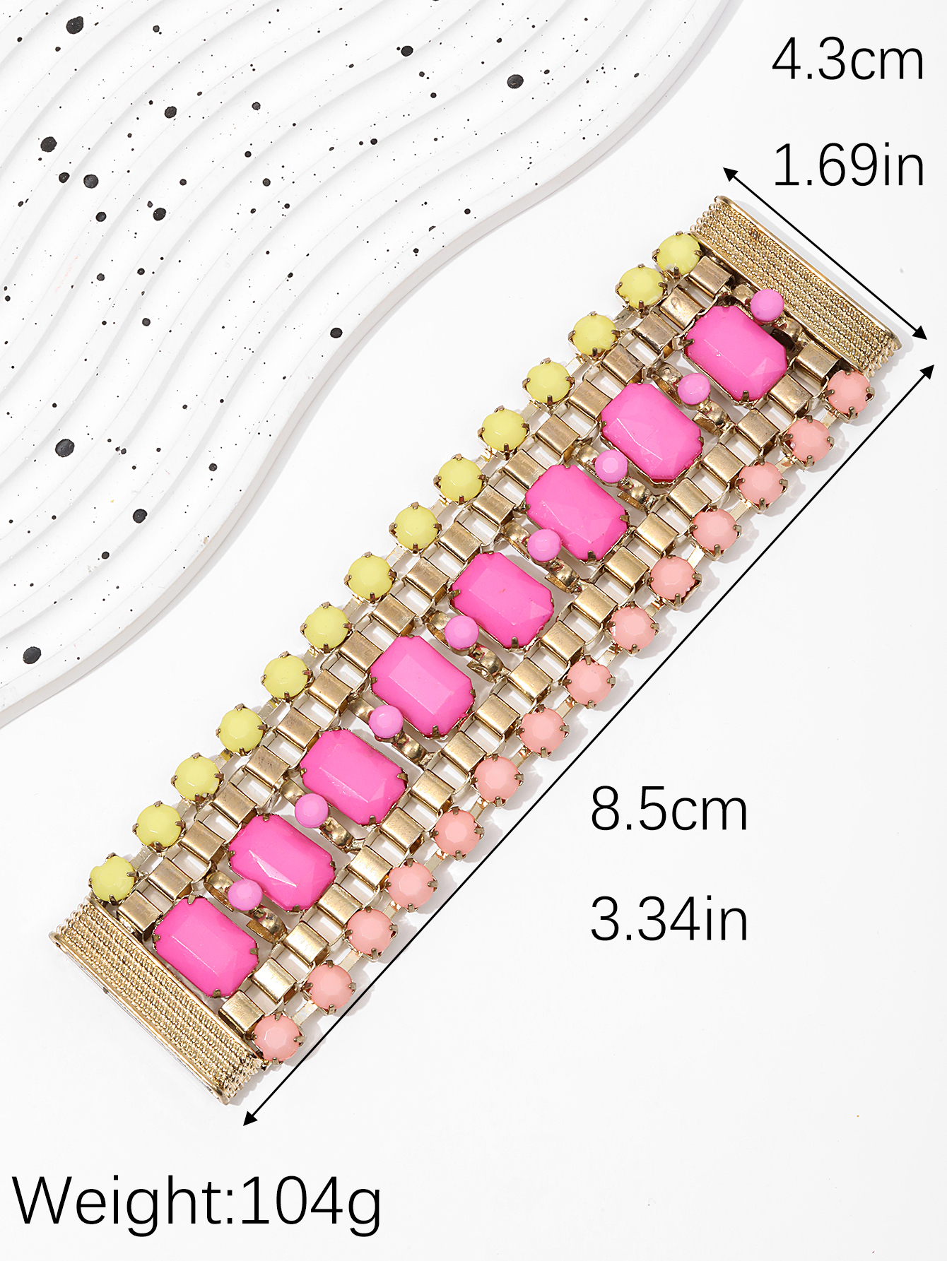 European and American fashionable, simple and elegant bracelet accessories, versatile and elegant, ethnic style colorful wristbands