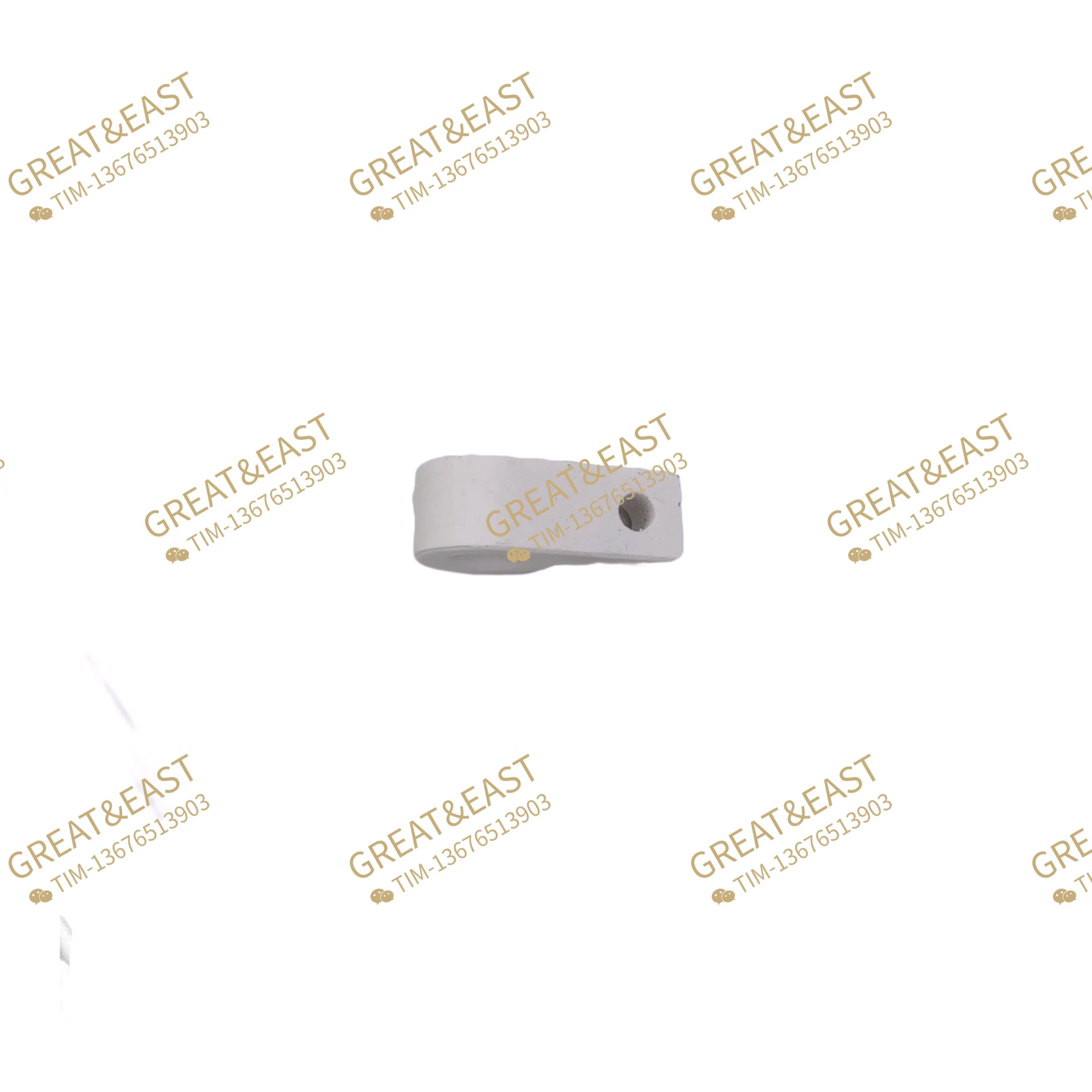 电工产品/陶瓷辅料/高频瓷/电热丝/固定绝缘/保护件/哨子形套管白底实物图