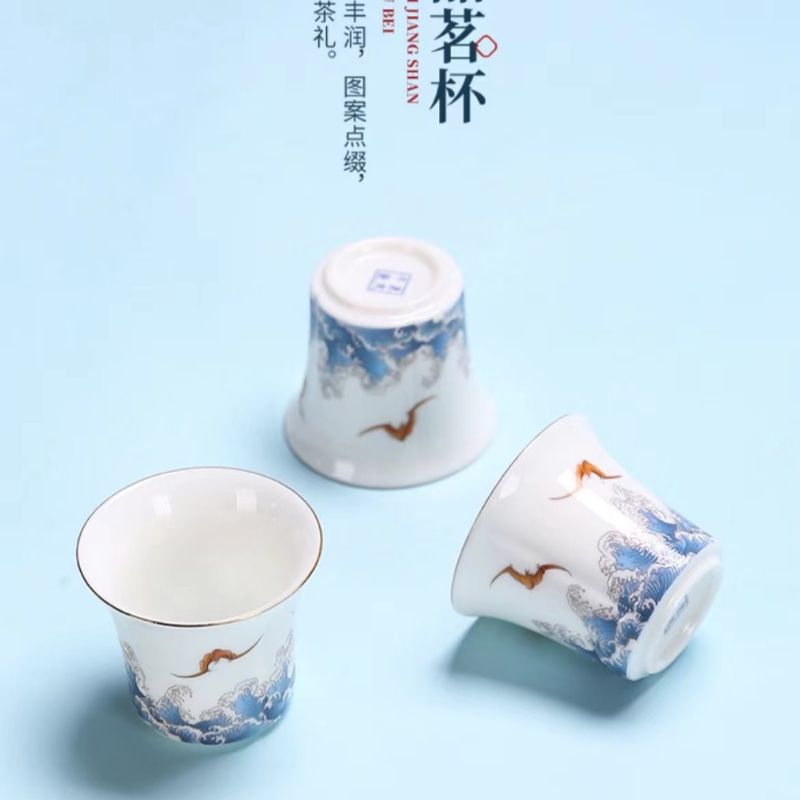 Jadeite ceramic tea set, Red pine craft pottery, Li Family 059 Specification image