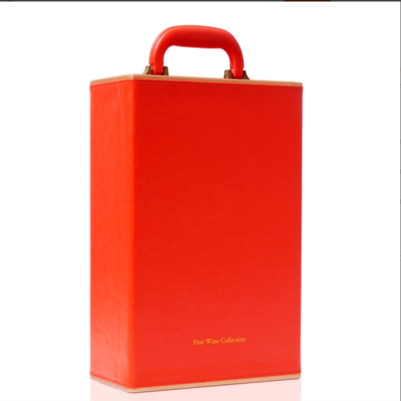 红酒礼盒皮盒 2支装 高档礼品礼物进口红酒 红酒盒子详情图2