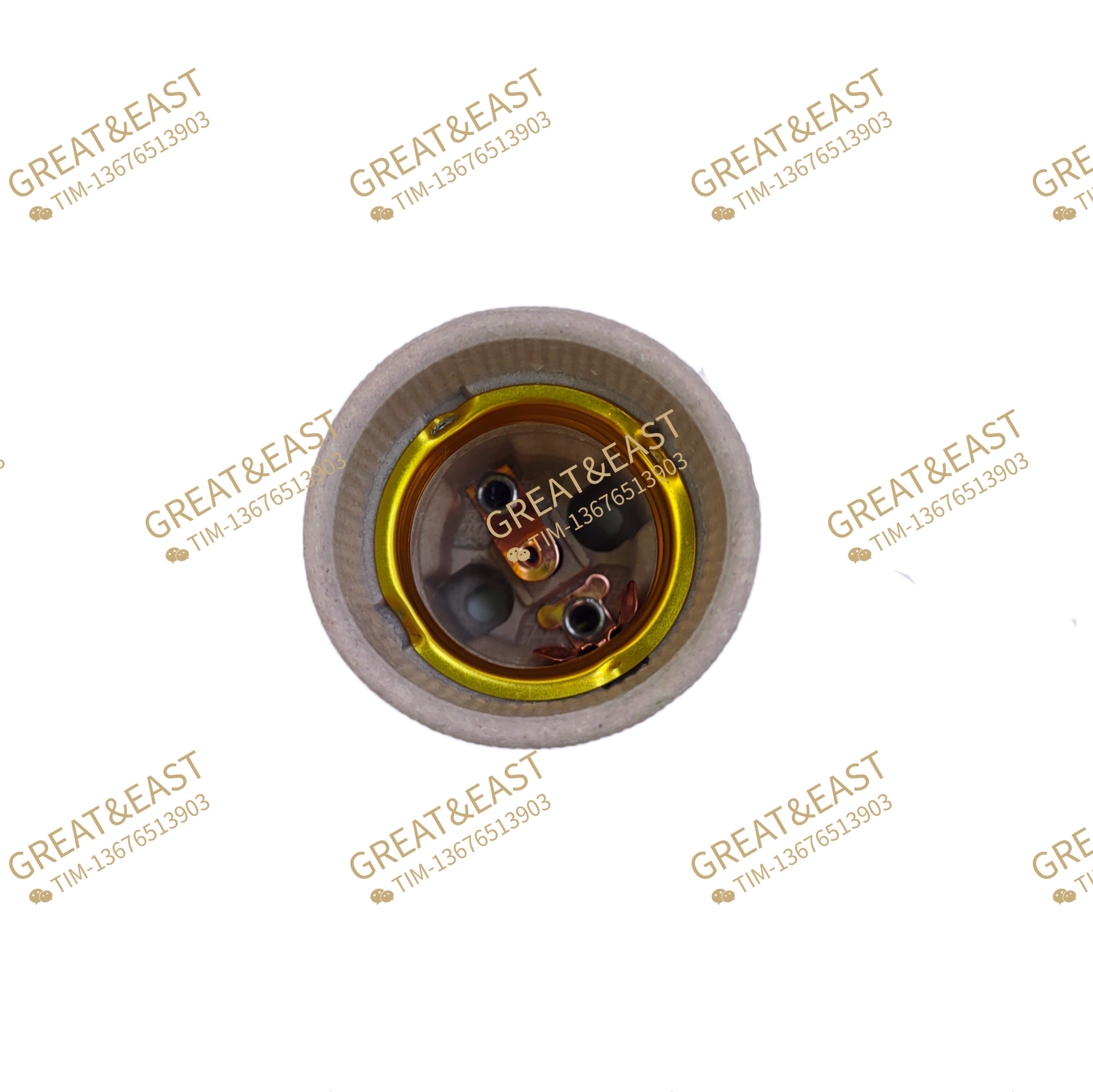 Spring clip, large 7-level bracket, bracket, horn, mouth, porcelain lamp head, lamp base, simple lamp accessory Specification image
