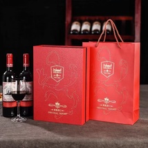 法国原装进口图露丝干红葡萄酒2瓶+高档礼盒双支装 过年送礼 礼品