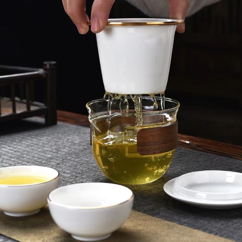Sheep Fat Jade Travel Tea Set, Quick Guest Cup, Tao Li Family 025 Specification image
