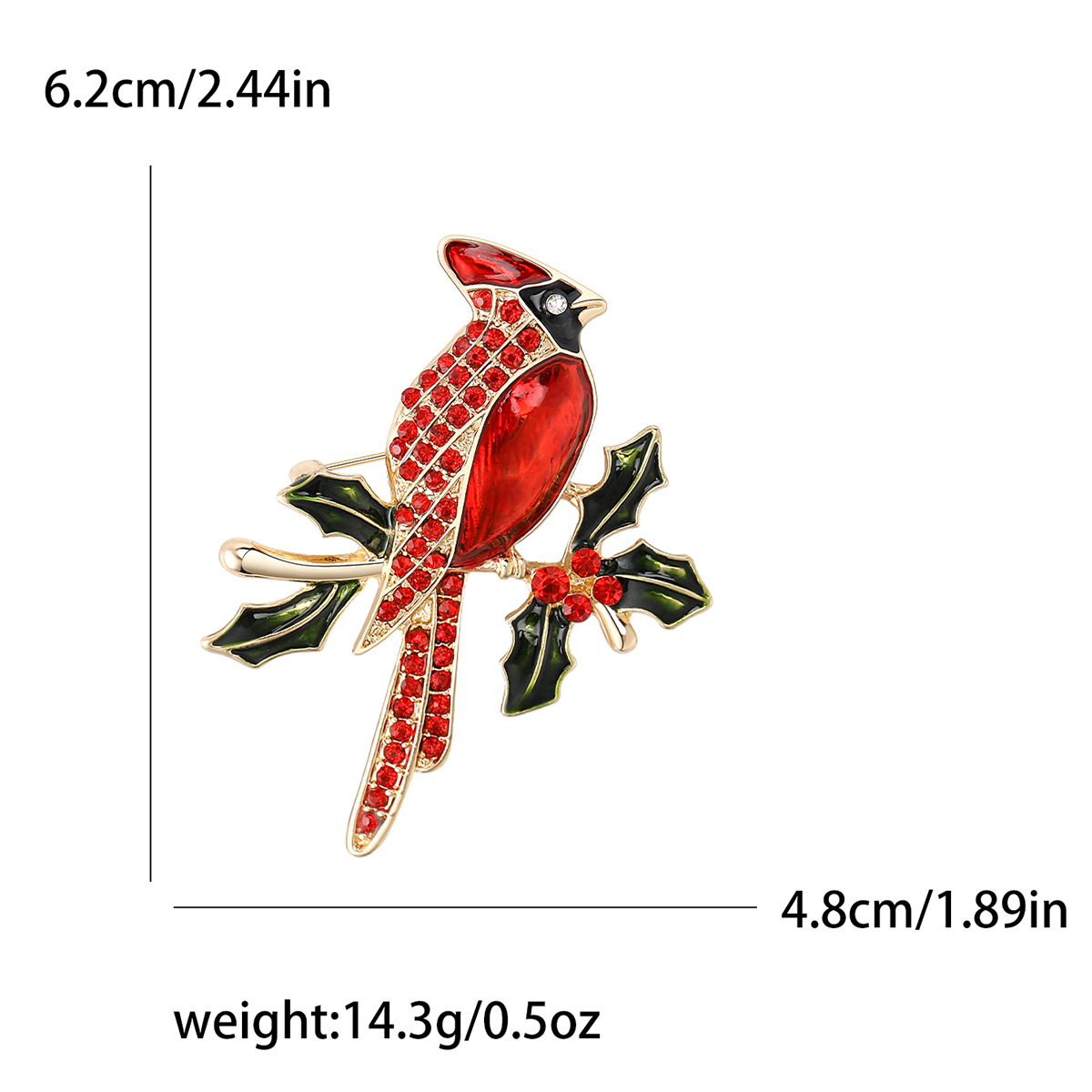 Ziyang Jewelry 2023 New Retro Palace Full Diamond Parrot Enamel Oil Texture brooch, European and American luxurious and individual jewelry, factory direct sales Application Scenario